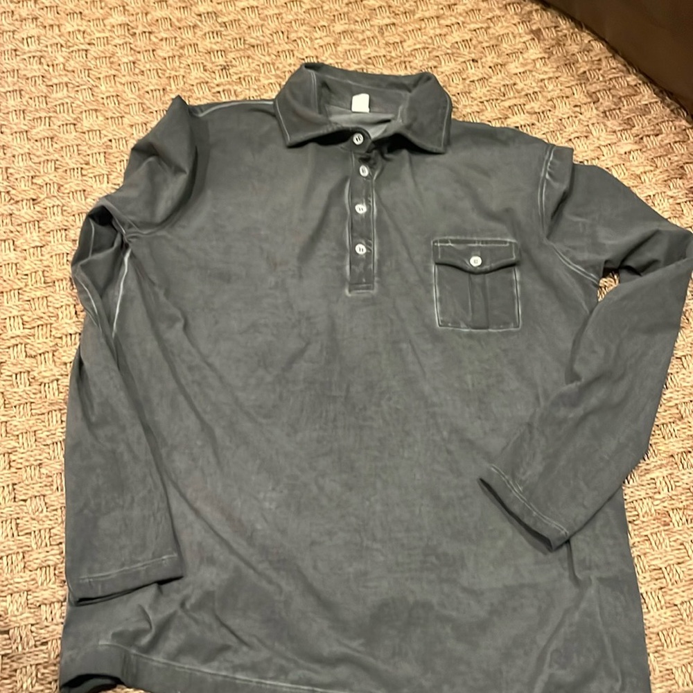 Cafe Paco LS Polo Shirt In Black

BY DUNE size large